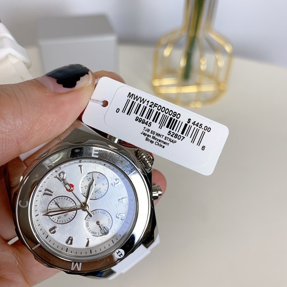 Michele MWW12F000090 Jellybean Stainless White Watch - Picture 7 of 7